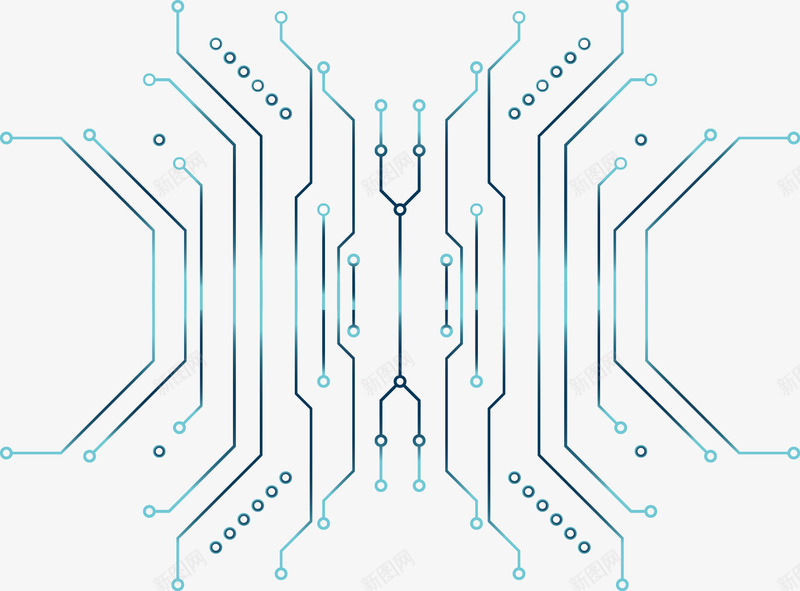 蓝色卡通手绘线路图png免抠素材_新图网 https://ixintu.com 卡通 卡通线路图 彩绘 彩色 手绘 电子元件 电子元件图 电路 科技 线路 线路图 蓝色