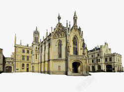 欧式尖顶建筑欧式城堡宫殿高清图片