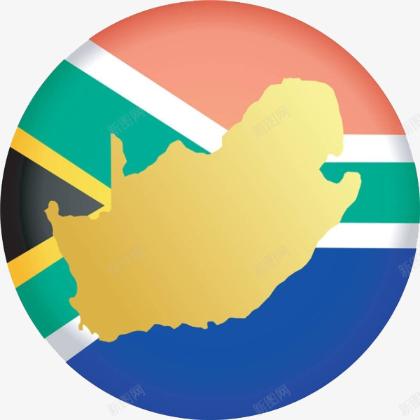 徽章上的南非地图png免抠素材_新图网 https://ixintu.com 南非 南非地图 国家 地图 地图形状 地球 地理位置 大陆 徽章 非洲
