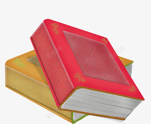 红色词典png免抠素材_新图网 https://ixintu.com 书本 书籍 厚书 词典 课本