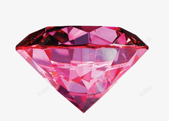 粉色的钻石png免抠素材_新图网 https://ixintu.com 有价值的 珠宝类 粉钻 钻石