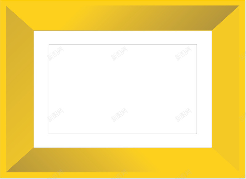 金黄色矩形的相框矢量图ai免抠素材_新图网 https://ixintu.com 相框 矢量png 矢量图 矩形提示框 矩形框 装饰框 金黄色 黄色边框