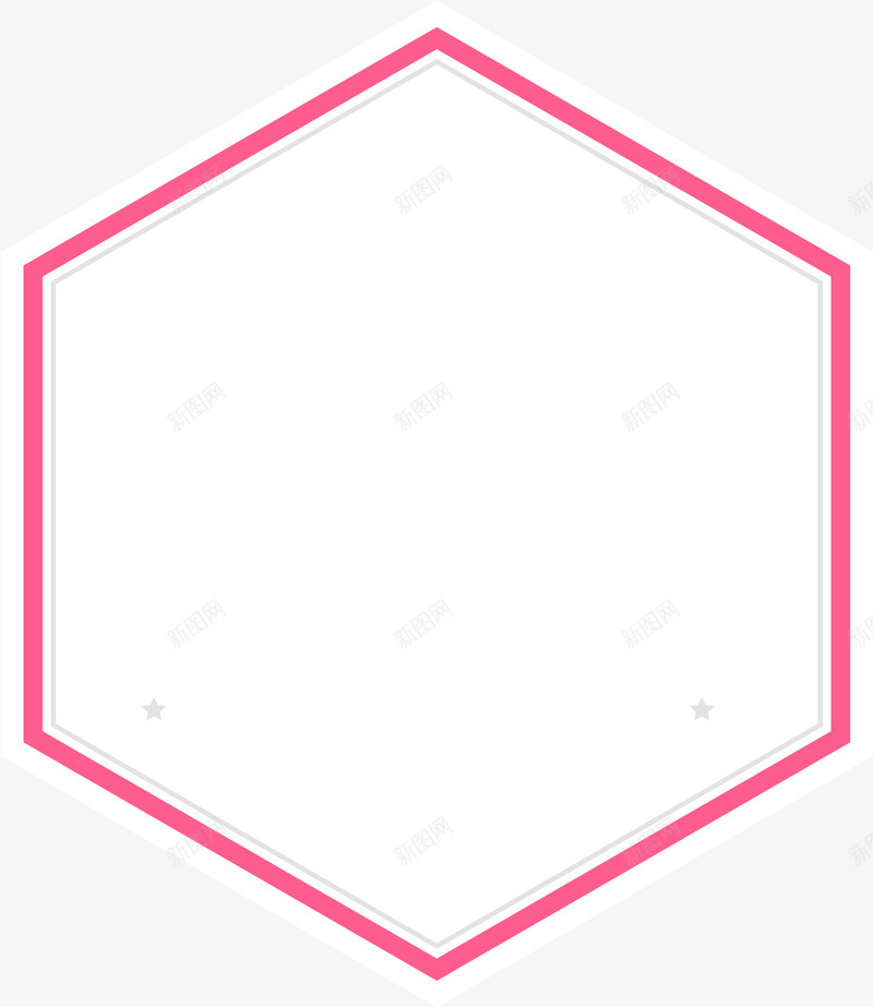 红色线条框架png免抠素材_新图网 https://ixintu.com 6边形矢量 六边形边框 多边形框架 简约框架 红色框架 线条边框 边框纹理
