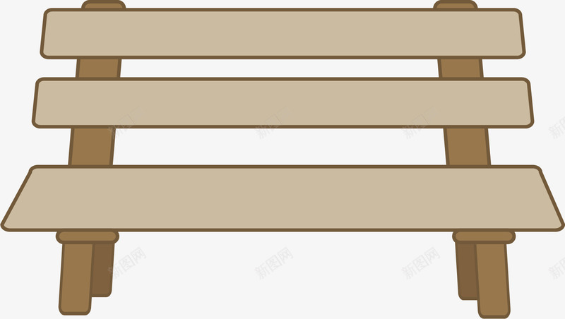 长椅装饰图案png免抠素材_新图网 https://ixintu.com 免抠PNG 公园椅子 卡通 卡通椅子 木椅 简约 长椅 靠椅