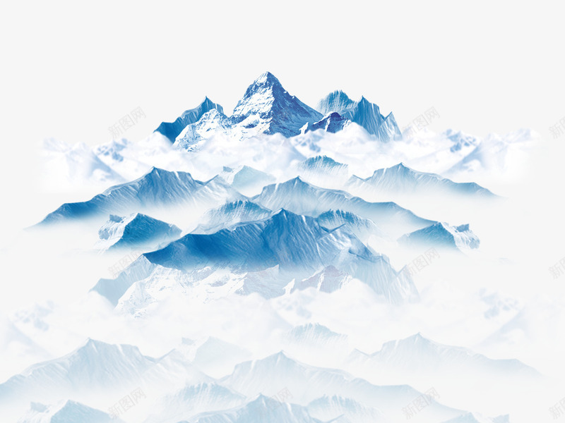 雪山冰山psd免抠素材_新图网 https://ixintu.com 模型 雪山冰山 雪山白岩板 雪山贴图