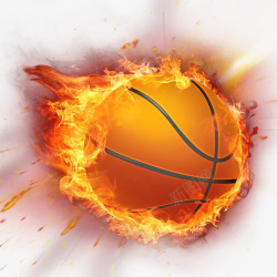 红火的篮球火高清图片
