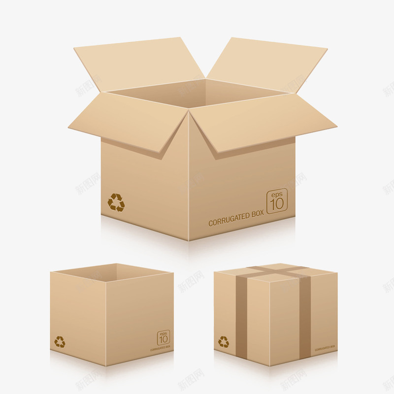 打开的纸盒子png免抠素材_新图网 https://ixintu.com 打开 盒子