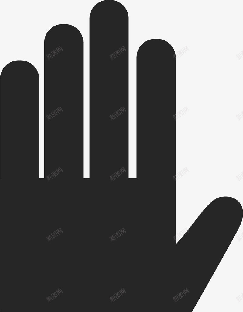 人类黑色手掌矢量图图标ai_新图网 https://ixintu.com 人类 手图标 手指 手掌 黑色图形 黑色设计 矢量图