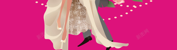 粉色婚纱相框png免抠素材_新图网 https://ixintu.com 婚纱 拍照 相册 相框 粉色 结婚
