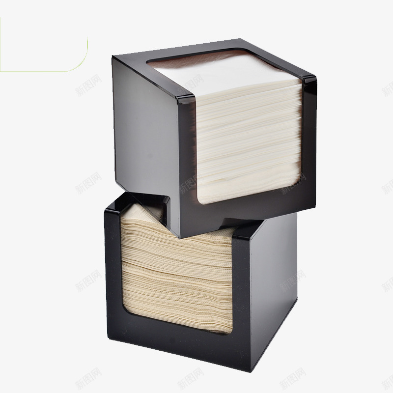 创意餐巾纸盒png免抠素材_新图网 https://ixintu.com 产品实物 正方形 盒子 黑色
