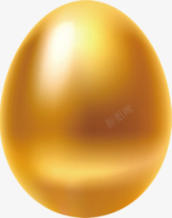 创意金蛋黄色亮光创意金蛋高清图片