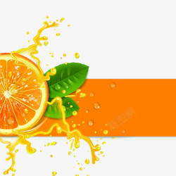 果肉果汁橙子高清图片