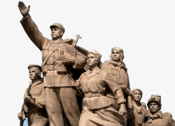 站着的红军雕塑革命雕塑高清图片