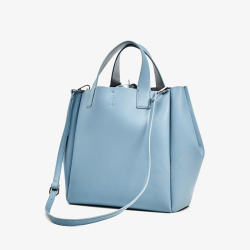 购物袋包包浅蓝色单肩包高清图片