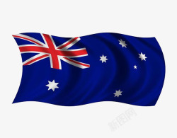 澳大利亚国旗手绘图案素材