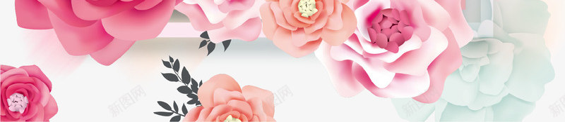 粉色手绘创意花朵边框png免抠素材_新图网 https://ixintu.com 情人节 手绘 春季 浪漫 粉红色 背景 花朵 花瓣 边框