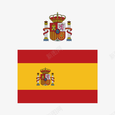 西班牙国徽矢量图图标图标