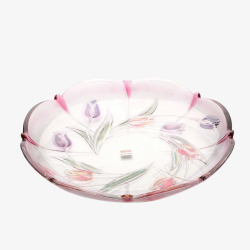 茶盘杯子盘创意礼品日本进口SOGA水晶水果盘高清图片