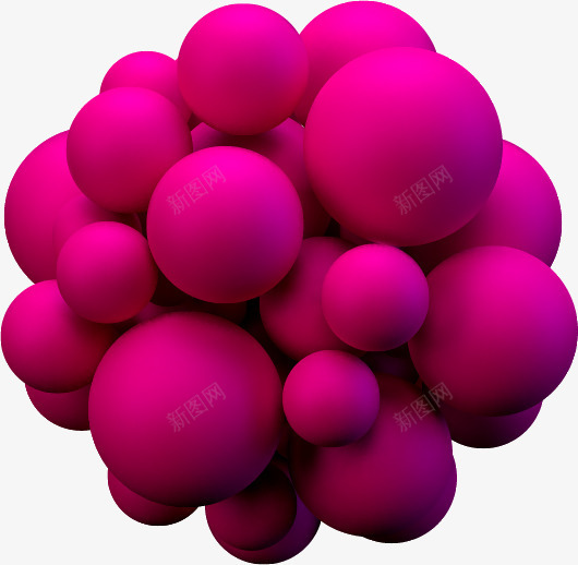 3D球体png免抠素材_新图网 https://ixintu.com 3D球体 创意矢量图 彩色