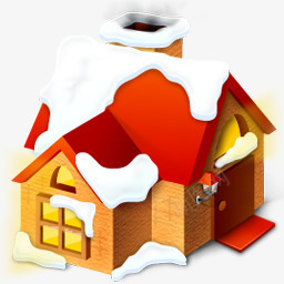 红色房屋图标圣诞装饰png_新图网 https://ixintu.com 图标 圣诞 房屋 红色 装饰