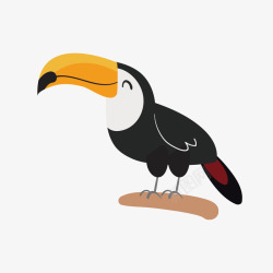 啄木鸟卡通开心的啄木鸟高清图片