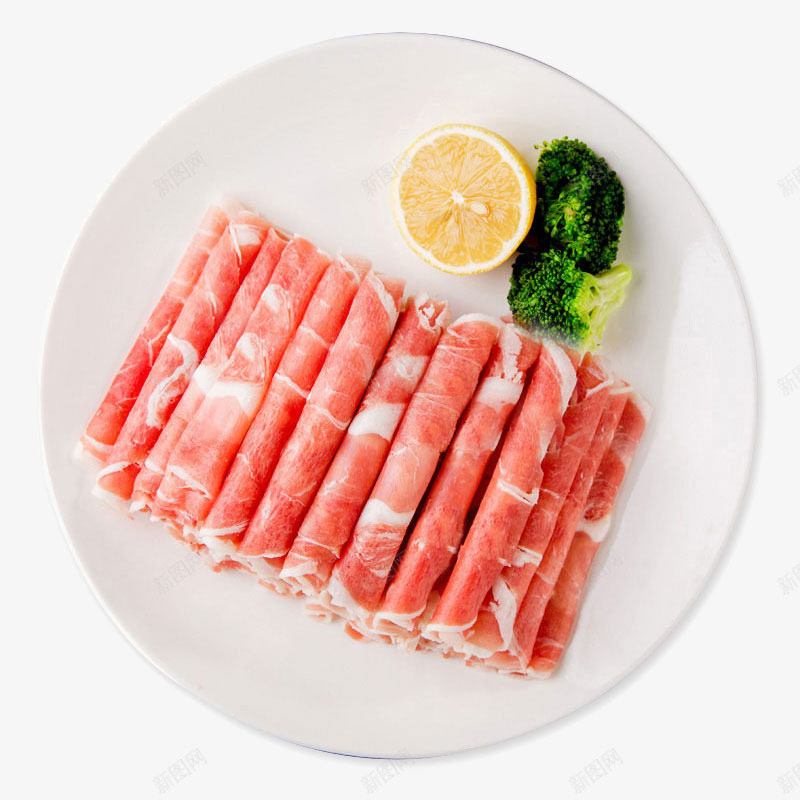 羔羊肉片png免抠素材_新图网 https://ixintu.com 产品实物 火锅食材 生鲜 羊肉卷 羔羊肉片 肉片