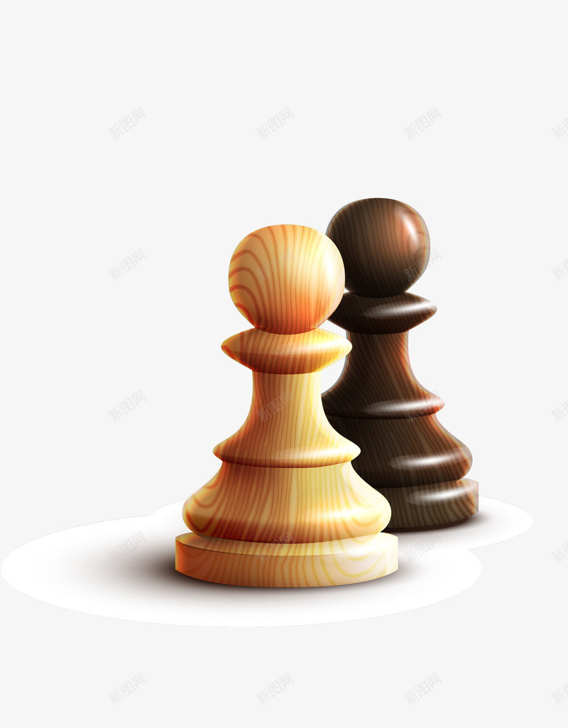国际象棋矢量图eps免抠素材_新图网 https://ixintu.com 3D 免抠 免抠下载 对策 排忧解难 木纹 木质 比赛 矢量图 策略
