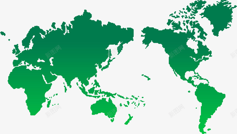 世界地图剪影绿色png免抠素材_新图网 https://ixintu.com 世界地图 地图 矢量剪影 绿色 绿色世界 绿色地图