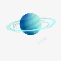 蓝色星系星球素材