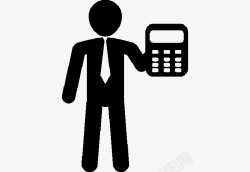白领图标手机销售人员图标高清图片