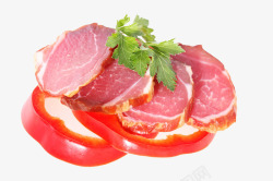 肉片腊肉西红柿腊肉片高清图片