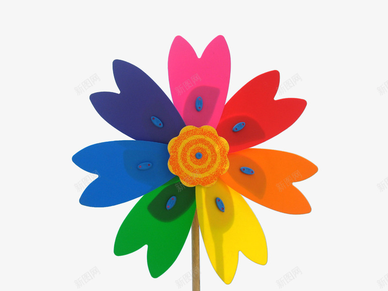 手工风车png免抠素材_新图网 https://ixintu.com 一只风吹 五颜六色的风车 彩色花朵 彩色风车 玩具 童年 童趣 精美的风车 荷兰象征