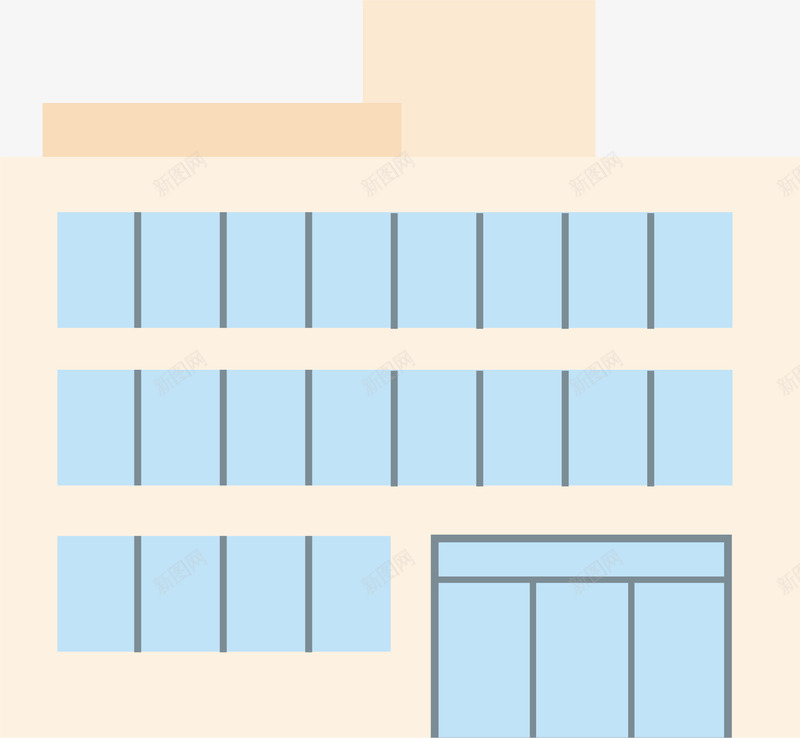 楼房建筑png免抠素材_新图网 https://ixintu.com 卡通 房子 民政局 民政局标 民政局章