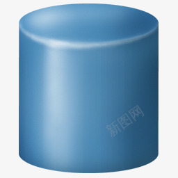 蓝色的圆柱体图标png_新图网 https://ixintu.com 圆柱 圆柱子