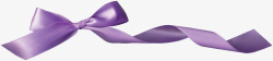 清新丝绸漂浮的紫色绳子高清图片