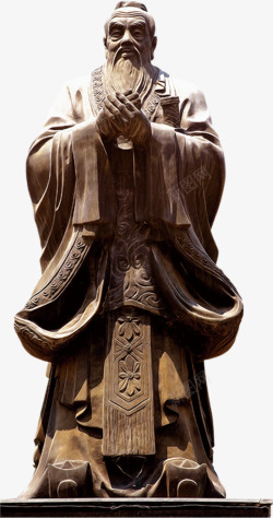 诞辰125周年国学孔子雕塑高清图片