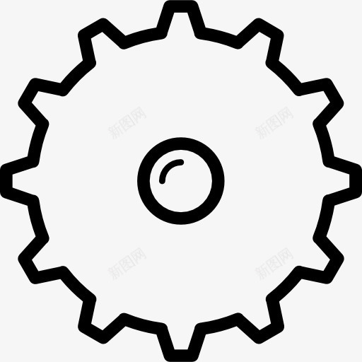 设置车轮图标png_新图网 https://ixintu.com 形状 按钮 选项 配置 齿轮