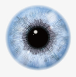 眼球PNG蓝色眼珠瞳孔高清图片
