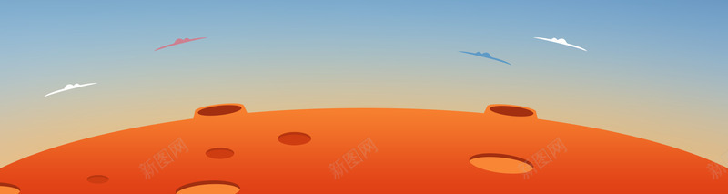 星球卡通背景png免抠素材_新图网 https://ixintu.com banner 卡通 星球 背景