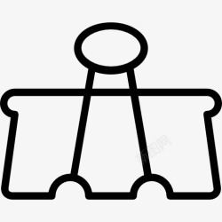 办公用品回形针夹图标高清图片