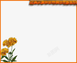 花卉花朵边框相框素材