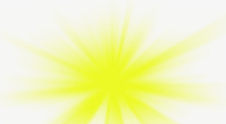 黄色卡通绚丽日光素材
