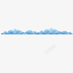 海浪形状欧式花纹海浪花纹图矢量图高清图片