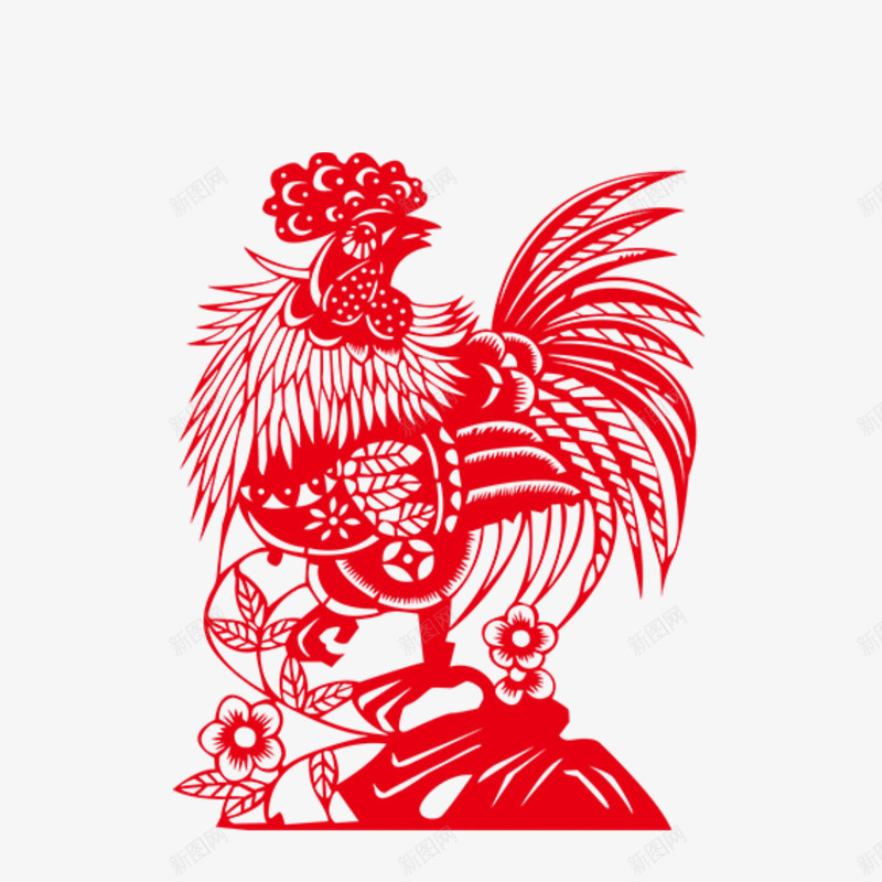 2017鸡年png免抠素材_新图网 https://ixintu.com 传统 剪纸 合集 喜庆 新春 春节 素材 鸡年元素