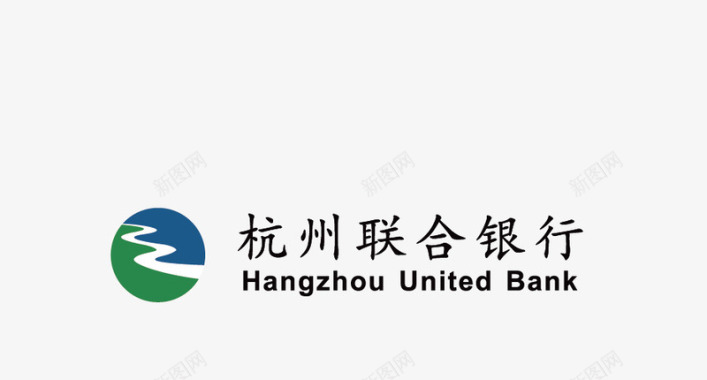 杭州联合银行矢量图图标图标