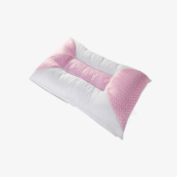 粉色记忆棉护颈枕素材