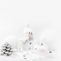 雪人主题圣诞海报素材