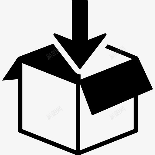 包装在一个盒子里图标png免抠素材_新图网 https://ixintu.com 包装 打开包装 打开盒子 接口盒 金融和商业