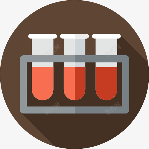 血液样本图标png_新图网 https://ixintu.com 保健和医疗 医疗 测试管 测试血液样本