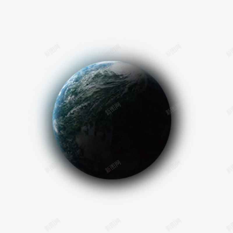 地球阴影png免抠素材_新图网 https://ixintu.com 圆形 地球 阴影 黑暗